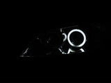 ANZO 2004-2008 Mazda 3 Projector Headlights w/ Halos Chrome - 121211