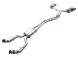 AWE Tuning 19-23 Audi C8 S6/S7 2.9T V6 AWD Touring Edition Exhaust - Chrome Silver Tips - 3015-42103