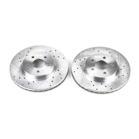Power Stop 02-08 Jaguar X-Type Front Evolution Drilled & Slotted Rotors - Pair - EBR816XPR