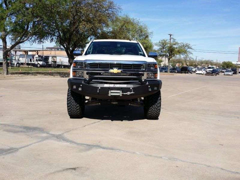 Road Armor 14-15 Chevy 1500 Stealth Front Winch Bumper w/Pre-Runner Guard - Tex Blk - 314R4B