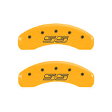 MGP 4 Caliper Covers Engraved F & R Avalanche SS Yellow Finish Blk Char 2008 Chevy Express 2500 - 14048SSS1YL