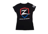 Zone Offroad Black Premium Cotton T-Shirt w/ Zone Offroad Logo - Womens - M - ZONU9164M