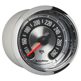 Autometer American Muscle 2-1/16in Full Sweep Electric Digital Stepper 140-280 Deg F Oil Temp Gauge - 1256