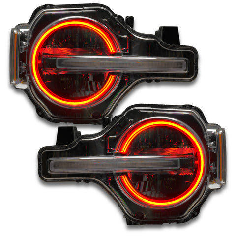 Oracle 2021 Ford Bronco DRL Upgrade w/ Halo Kit - ColorSHIFT w/ Simple Controller - 1468-504