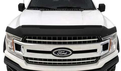 AVS 15-18 Ford F-150 Aeroskin II Textured Low Profile Hood Shield - Black - 436096