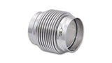 Vibrant SS Bellow Assembly w/ Solid Liner 2.25in inlet/outlet ID x 3in overall L Electro Polished - 68683