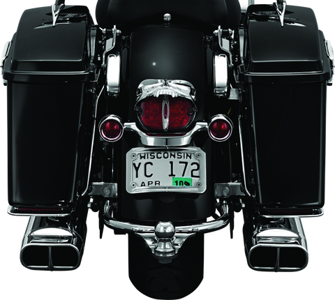 Kuryakyn Zombie Taillight Cover Chrome - 9009