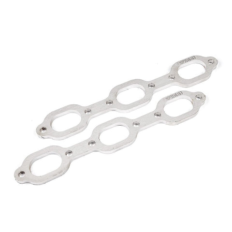 Stainless Works Mopar 3.5L V6 Flat Oval Port Header 304SS Exhaust Flanges 1-5/8in Primaries - HFMOP35V6163