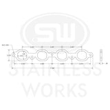 Stainless Works 2014+ Chevrolet LT1/LT4 Port Matched Header 304SS Exhaust Flanges 2in Primaries - HFLT1_200