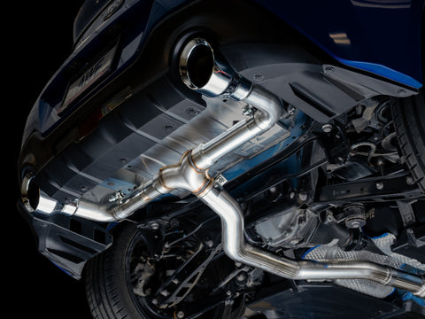 AWE Tuning Subaru BRZ/ Toyota GR86/ Toyota 86 Track Edition Cat-Back Exhaust- Chrome Silver Tips - 3020-32279