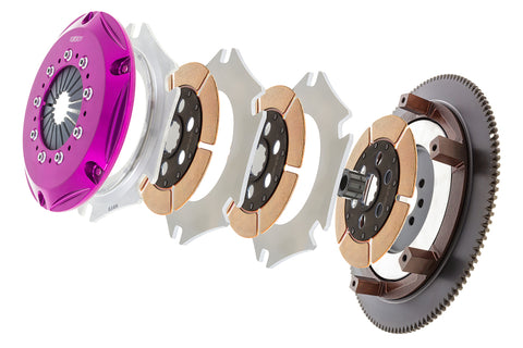 Exedy 1990-1996 Nissan 300ZX Turbo V6 Hyper Triple Cerametallic Clutch Rigid Disc Push Type Cover - NM063SR