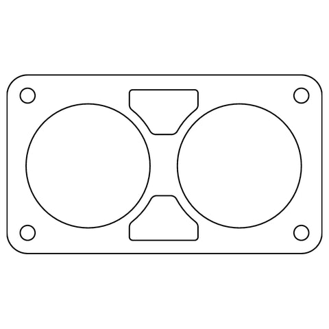 Cometic Chrysler Gen 3 6.1L 80mm Throttle Body Gasket .020in Fiber - C15079