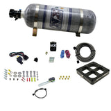 Nitrous Express Dry Single Entry Billet Crossbar Plate System 100-500hp (4500) w/12lb Carbon Bottle - 66147-12