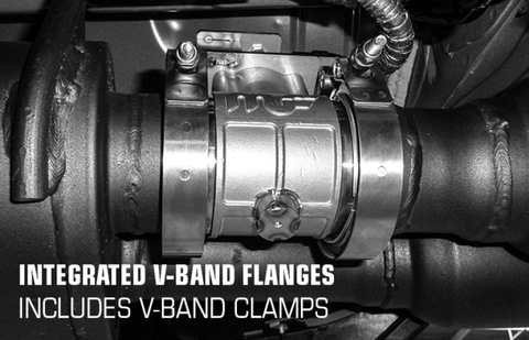 MagnaFlow 2018 Ford Mustang V8-5.0LGAS Exhaust Acc - 2.5in ID/OD - 304SS - Integrated V-Band Flanges - 10805