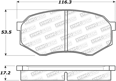StopTech Street Brake Pads - 308.04330