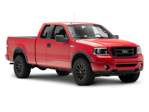Raxiom 04-08 Ford F-150 Axial Series Projector Headlights with LED Bar- Black Housing- Clear Lens - T566363