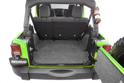BedRug 11-16 Jeep JK Unlimited 4Dr Rear 5pc Cargo Kit (Incl Tailgate & Tub Liner) - BRJK11R4