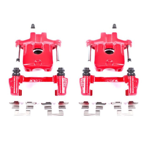 Power Stop 05-07 Toyota Avalon Rear Red Calipers w/Brackets - Pair - S2696