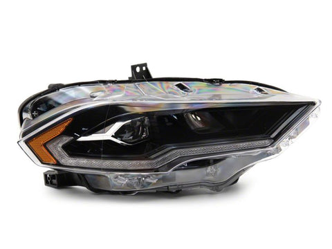 Raxiom 18-23 Ford Mustang GT EcoBoost LED Projector Headlights- Blk Housing (Clear Lens) - 412122