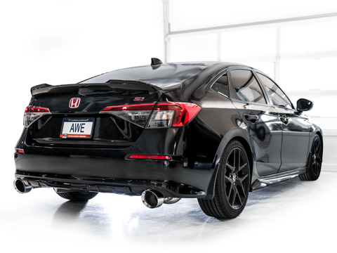 AWE Tuning 22+ Honda Civic Si/Acura Integra Touring Edition Catback Exhaust - Dual Chrome Silver Tip - 3015-32331