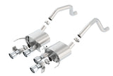 Borla 15 Chevy Corvette C7 ZO6 6.2L w/o AFM w/ NPP ATAK Quad RD RL AC Tips Center Rear Exit Exhaust - 11905