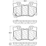 StopTech Street Touring 08-09 Infiniti FX50/G37 Rear Brake Pads - 308.13470