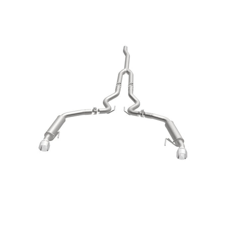 MagnaFlow Cat-Back 15-16 Ford Mustang 2.3L L4 Competition SS 3in Dual Split Rear 4.5in Black Tips - 19256