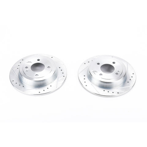 Power Stop 12-19 Hyundai Accent Rear Evolution Drilled & Slotted Rotors - Pair - JBR1565XPR