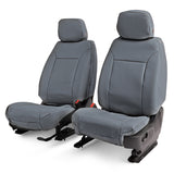 Covercraft 23-26 Ford F250-F550 SD Leatherette PrecisionFit Custom 2nd Row Seat Covers - Med Grey - GTF4352LTMG