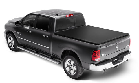 Lund 02-17 Dodge Ram 1500 (6.5ft. Bed) Genesis Elite Roll Up Tonneau Cover - Black - 96864