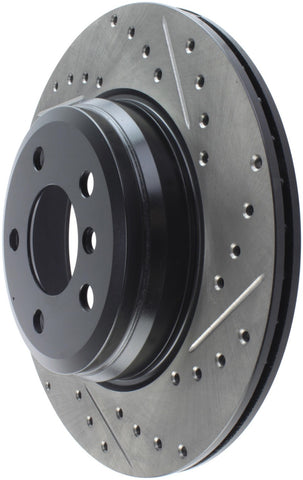 StopTech 12-16 BMW 335i Slotted & Drilled Rear Left Rotor - 127.34141L