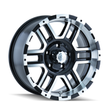ION Type 179 17x8 / 6x139.7 BP / 10mm Offset / 106mm Hub Black/Machined Wheel - 179-7883B
