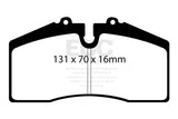 EBC 05+ Ford Saleen Mustang Brembo front calipers Redstuff Front Brake Pads - DP31014C