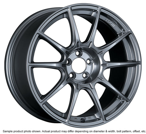SSR GTX01 18x8.5 5x100 44mm Offset Dark Silver Wheel 02-05 WRX - XA18850+4405CDK