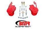 BMR 05-14 S197 Mustang Bolt-On Control Arm Relocation Brackets - Red - CAB005R