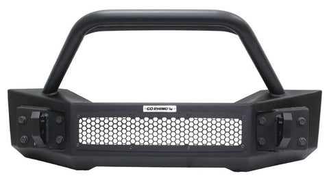 Go Rhino 07-20 Jeep Wrangler JL/JLU/JK/JKU/Gladiator JT Rockline Front Stubby Bumper w/ Overrider - 331101T