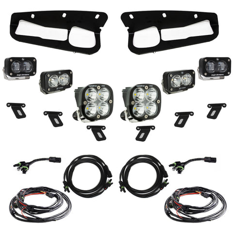 Baja Designs 21-22 Ford Bronco w/Steel Bumper S2 SAE Pro Fog Pocket Light Kit - Clear - 448175