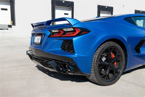 Corsa 2020 Corvette C8 3in Valved Cat-Back 4.5in Pol Quad Tips - Fits Factory Perf Exhaust w/ AFM - 21100
