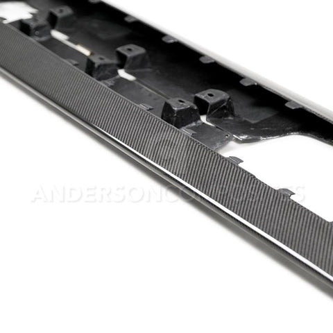 Anderson Composites 2020 Ford Mustang Shelby GT500 Carbon Fiber Rocker Panel Splitters - AC-SS20FDMU500