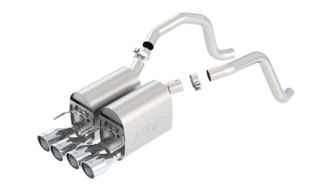 Borla 05-08 Corvette Coupe/Conv 6.0L/6.2L 8cyl 6spd RWD Touring SS Exhaust (rear section only) - 11814