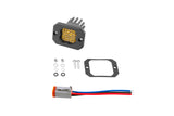 Diode Dynamics Stage Series C1 LED Pod Pro - Yellow Flood Flush ABL Each - DD6478S