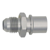 DeatschWerks 6AN Male Flare to Toyota Module Quick Connect - Anodized DW Titanium - 6-02-0127