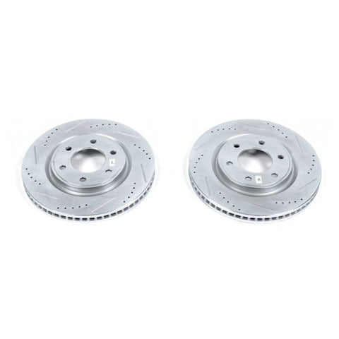 Power Stop 11-13 Infiniti QX56 Front Evolution Drilled & Slotted Rotors - Pair - JBR1552XPR