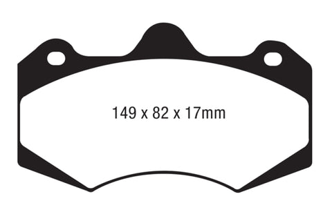 EBC AP Racing Caliper CP7040 (AP Racing Pad CP7040D54) Bluestuff Brake Pads - DP5062NDX
