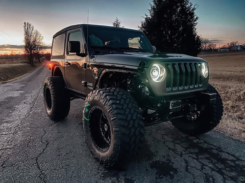 Oracle Oculus Bi-LED Projector Headlights for Jeep JL/Gladiator JT - Matte Blk - 5500K - 5839-504