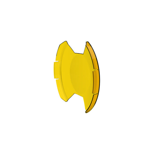 KC HiLiTES SlimLite 8in. LED Light Shield SAE Driving (Shield Only) - Selective Yellow - 5210