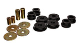 Energy Suspension 03-05 Mitsubishi Lancer EVO 8 Black Rear Differential / Mustache Bar Bushing Set - 5.1108G