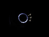 ANZO 2003-2006 Honda Element Projector Headlights w/ Halo Black - 121432