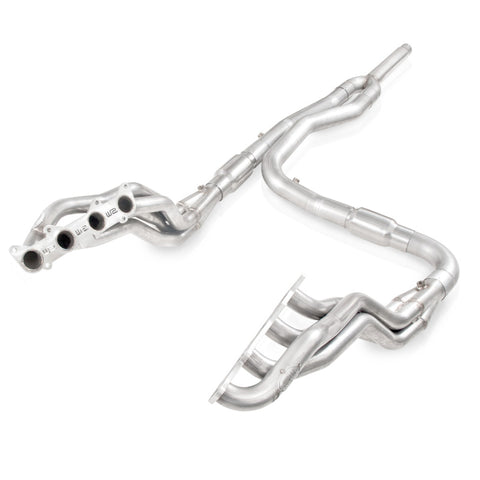 Stainless Works 2011-14 F-150 5.0L 1-3/4in Primaries 3in High-Flow Cats Y-Pipe - FT11HCATYST