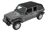 Bestop 18-26 Jeep Wrangler JL 4-Door Trektop (Premium Black Twill) - 56863-17